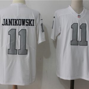Raiders #11 Sebastian Janikowski White Stitched Vapor Untouchable Limited Nike Jersey