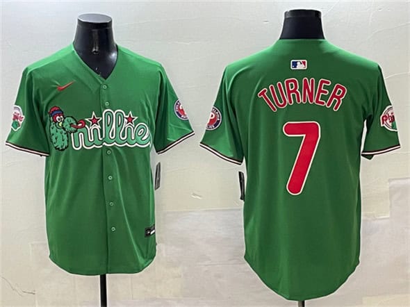 Philadelphia Phillies #7 Trea Turner Green Phanatic Limited Stitched Jersey
