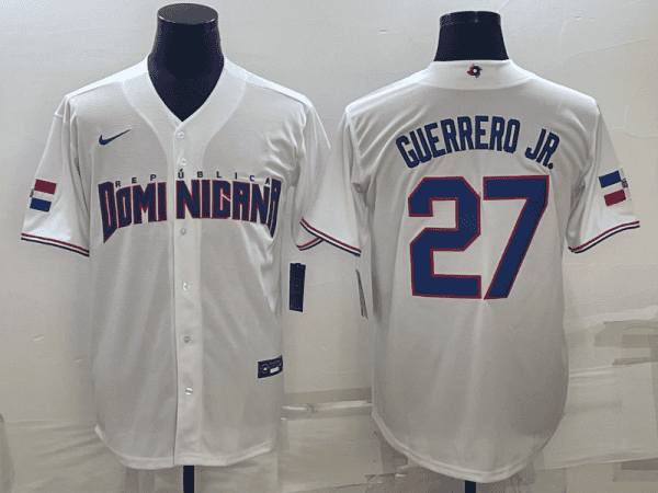 Dominican Republic #27 Vladimir Guerrero Jr. 2023 White World Classic Stitched Jersey