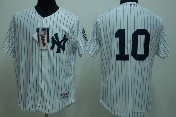 Yankees #10 Phil Rizzuto Stitched White Jersey