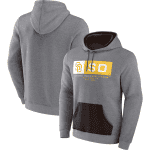 San Diego Padres Heathered Gray Iconic Steppin Up Fleece Pullover Hoodie