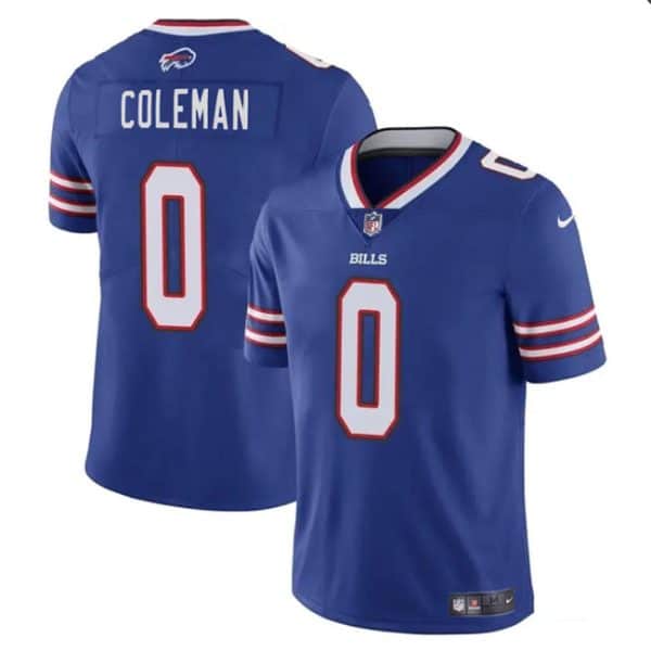 Buffalo Bills #0 Keon Coleman Blue 2024 Draft Vapor Untouchable Limited Stitched Jersey