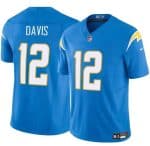 Los Angeles Chargers #12 Derius Davis Blue 2024 F.U.S.E. Vapor Limited Stitched Jersey