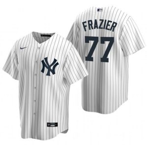 New York Yankees #77 Clint Frazier White Cool Base Stitched Jersey