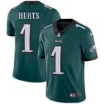 Eagles #1 Jalen Hurts Green Vapor Untouchable Limited Stitched Jersey