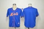 Mets Blank Blue Alternate Home Cool Base Stitched Jersey