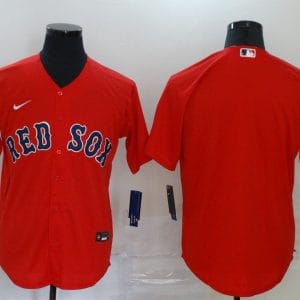 Boston Red Sox Red Cool Base Stitched Jersey