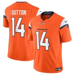 Denver Broncos #14 Courtland Sutton Orange 2024 F.U.S.E. Vapor Limited Stitched Jersey