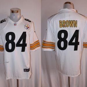 Pittsburgh Steelers #84 Antonio Brown White Stitched Limited Nike Jersey
