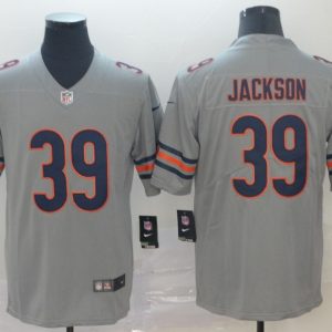 Chicago Bears #39 Eddie Jackson Silver Inverted Legend Stitched Jersey