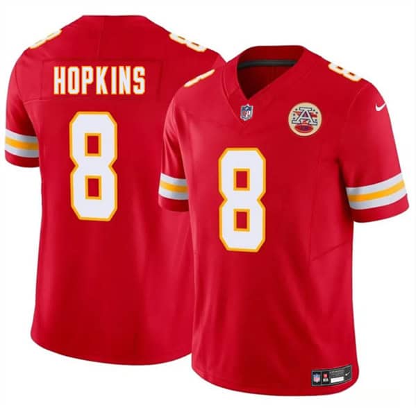 Kansas City Chiefs #8 DeAndre Hopkins Red 2024 F.U.S.E. Vapor Untouchable Limited Stitched Jersey