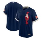 Chicago White Sox Blank 2021 Navy All-Star Cool Base Stitched Jersey