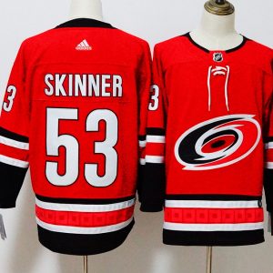 Carolina Hurricanes #53 Jeff Skinner Red Stitched Adidas Jersey