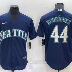 Seattle Mariners #44 Julio Rodr¨ªguez Navy Cool Base Stitched Jersey