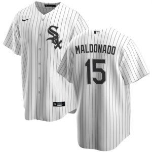 Chicago White Sox #15 Mart¨ªn Maldonado White Cool Base Stitched Jersey