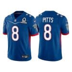 Atlanta Falcons #8 Kyle Pitts 2022 Royal Pro Bowl Stitched Jersey