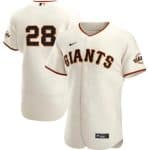 San Francisco Giants Cream #28 Buster Posey Flex Base Stitched Jersey