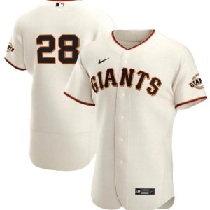 San Francisco Giants Cream #28 Buster Posey Flex Base Stitched Jersey