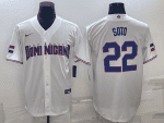Dominican Republic #22 Juan Soto 2023 White World Classic Stitched Jersey