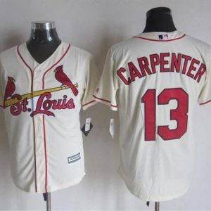 Cardinals #13 Matt Carpenter Cream New Cool Base Stitched Jersey