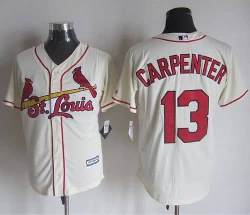 Cardinals #13 Matt Carpenter Cream New Cool Base Stitched Jersey