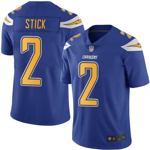 Los Angeles Chargers #2 Easton Stick Blue Vapor Untouchable Limited Stitched Jersey