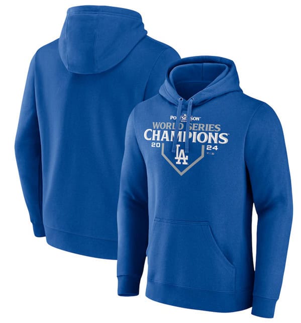 Los Angeles Dodgers Royal 2024 World Series Champions Pullover Hoodie