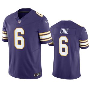 Minnesota Vikings #6 Lewis Cine Purple 2023 F.U.S.E. Vapor Untouchable Stitched Jersey