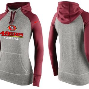 Nike San Francisco 49ers Performance Hoodie Grey Red_1