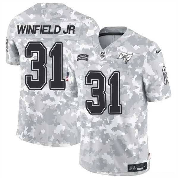 Tampa Bay Buccaneers #31 Antoine Winfield Jr. Arctic Camo 2024 F.U.S.E. Salute To Service Limited Stitched Jersey