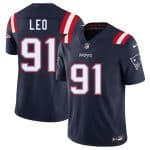 New England Patriots #91 Titus Leo Navy 2025 F.U.S.E. Vapor Limited Stitched Jersey
