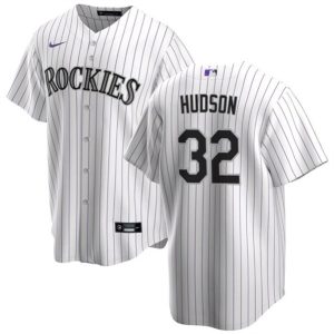 Colorado Rockies #32 Dakota Hudson White Cool Base Stitched Jersey