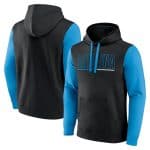 Carolina Panthers Black Blue Outline Pullover Hoodie