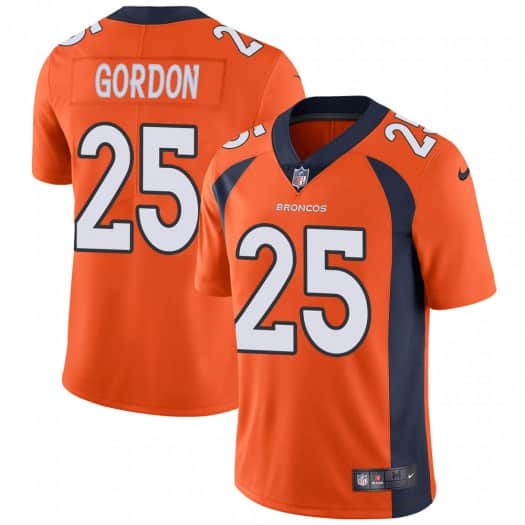 Denver Broncos #25 Melvin Gordon Orange Vapor Untouchable Limited Stitched Jersey