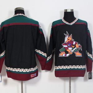 Arizona Coyotes Black CCM Throwback Stitched Jersey