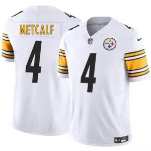 Pittsburgh Steelers #4 DK Metcalf White 2024 F.U.S.E. Vapor Untouchable Limited Stitched Jersey