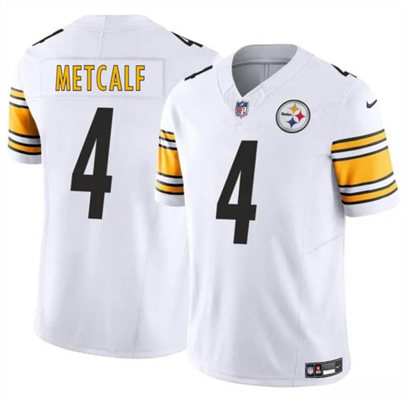 Pittsburgh Steelers #4 DK Metcalf White 2024 F.U.S.E. Vapor Untouchable Limited Stitched Jersey