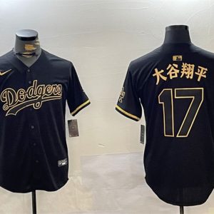 Los Angeles Dodgers #17 ´ó¹ÈÏèÆ½ Black Gold Limited Stitched Jersey
