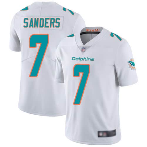 Miami Dolphins #7 Jason Sanders White Vapor Untouchable Limited Stitched Jersey