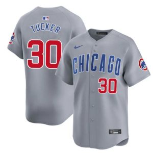 Chicago Cubs #30 Kyle Tucker Gray 2025 Limited Stitched Jersey