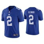 New York Giants #2 Mike Glennon Blue Vapor Untouchable Limited Stitched Jersey
