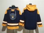 Milwaukee Brewers Blank Black Gold Ageless Must-Have Lace-Up Pullover Hoodie