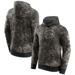 Buffalo Bills Black Gray Blackout Tonal Pullover Hoodie