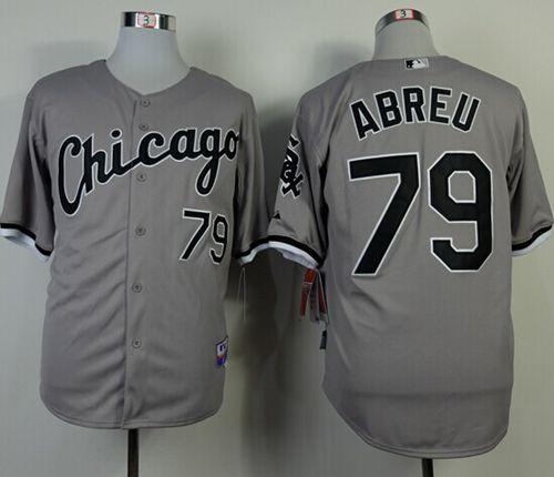 White Sox #79 Jose Abreu Grey Cool Base Stitched Jerseys