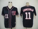 Nationals #11 Ryan Zimmerman Navy Blue Cool Base Stitched Jersey