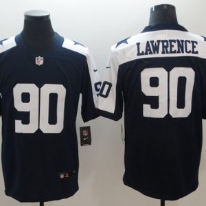 Dallas Cowboys #90 Demarcus Lawrence Navy Blue Thanksgiving Vapor Untouchable Limited Stitched Football Jersey