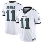 Philadelphia Eagles #11 A.J. Brown White Front Special Font F.U.S.E. Limited Stitched Jersey
