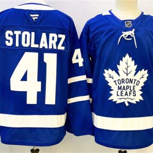 Toronto Maple Leafs #41 Anthony Stolarz Blue 2024-25 Stitched Jersey