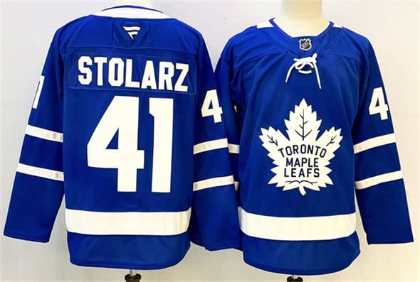 Toronto Maple Leafs #41 Anthony Stolarz Blue 2024-25 Stitched Jersey