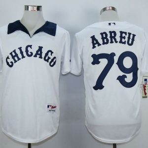 White Sox #79 Jose Abreu White 1976 Turn Back The Clock Stitched Jersey